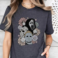 Floral Horror Movies Halloween 90s Retro Her - Adult & Kids T-Shirts, Sweatshirts & Hoodies apparel design preview 1