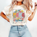 Floral Mama Coquette Retro Varsity Spring Mom Pink - Adult & Kids T-Shirts, Sweatshirts & Hoodies apparel design preview 1