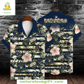 Milwaukee Brewers Hawaiian Floral Tropical Baseball - Adult & Kids T-Shirts, Sweatshirts & Hoodies apparel design preview 1