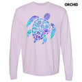 Floral Sea Turtle Comfort Colors 'NLB' - Adult & Kids T-Shirts, Sweatshirts & Hoodies apparel design preview 1