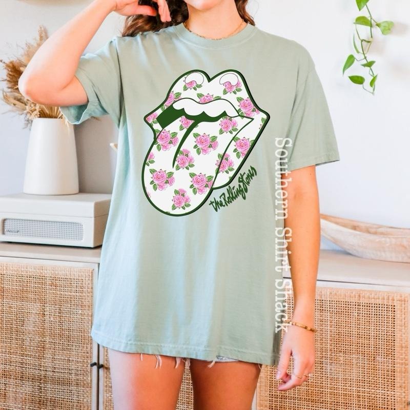 Floral Tongue Band Bay Comfort Colors - Adult & Kids T-Shirts, Sweatshirts & Hoodies apparel design preview 1