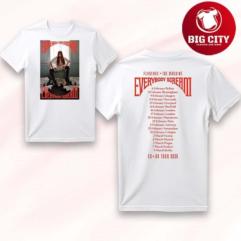 Florence And The Machine Tour 2026 Two Sided - Adult & Kids T-Shirts, Sweatshirts & Hoodies apparel design preview 1