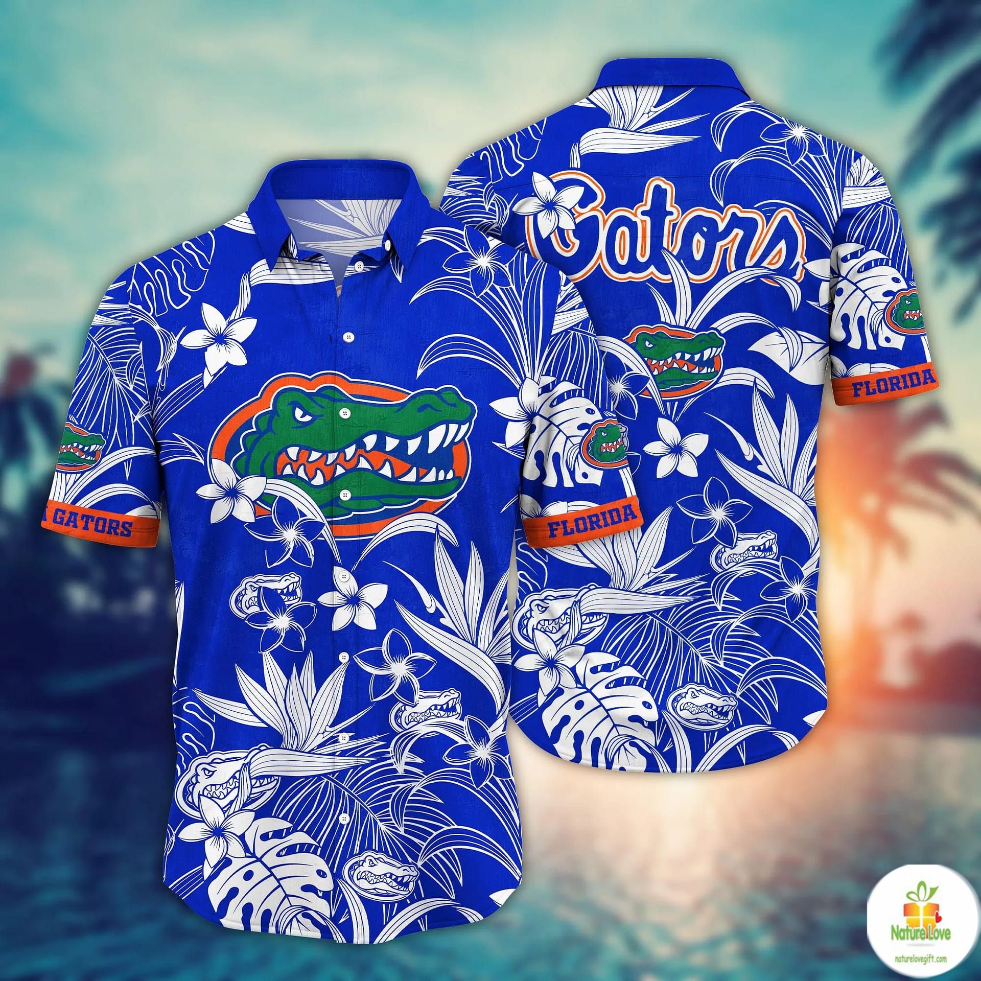 Florida Gators NCAA Hawaiian Aloha Beach Casual Fan - Adult & Kids T-Shirts, Sweatshirts & Hoodies apparel design preview 1