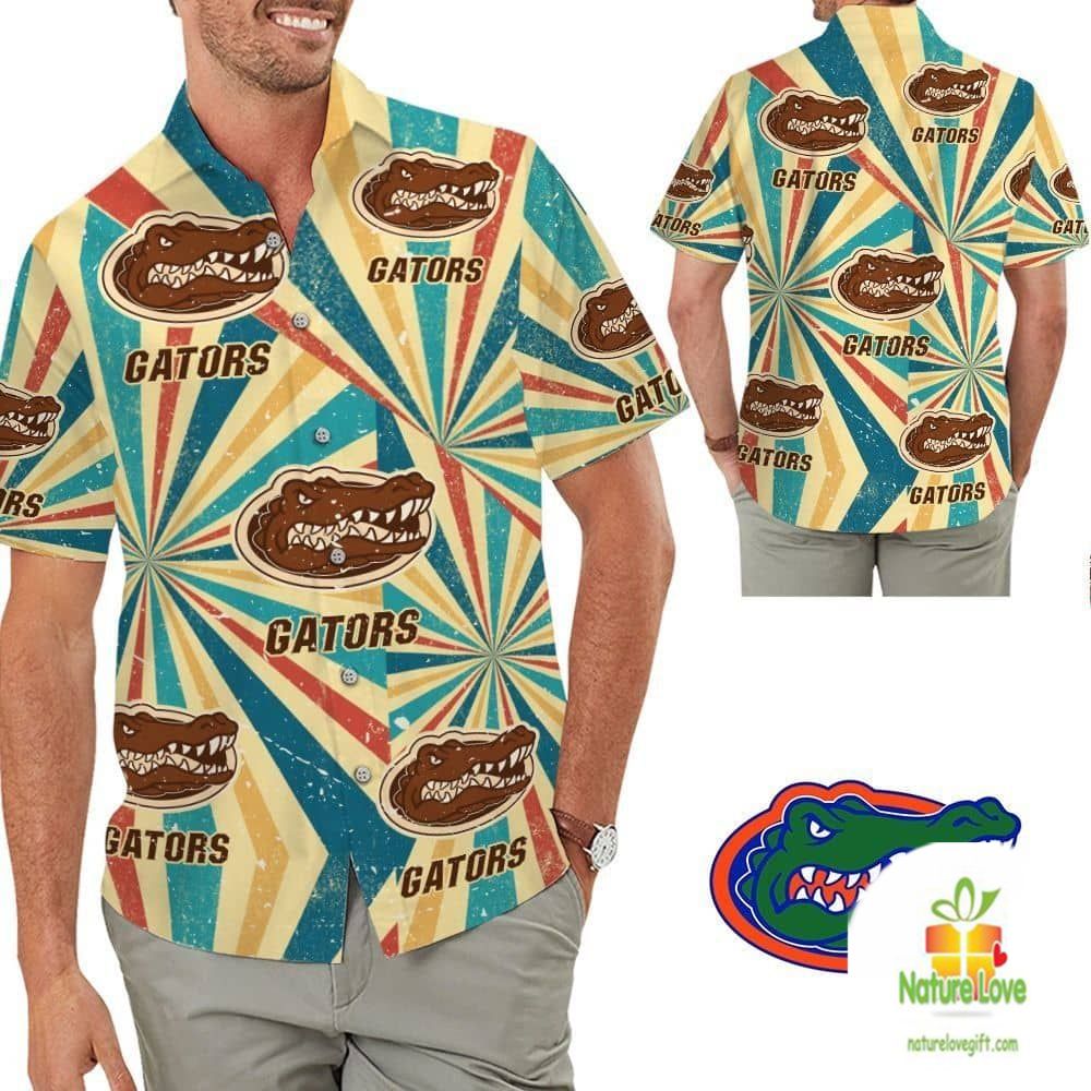 Florida Gators Vintage Hawaiian Tropical Aloha Style - Adult & Kids T-Shirts, Sweatshirts & Hoodies apparel design preview 1