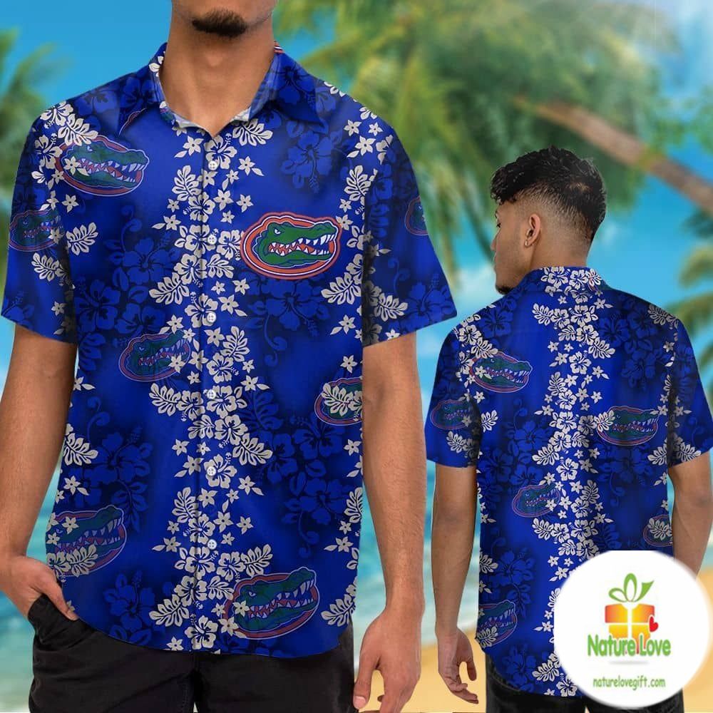 Florida Gators Hawaiian Tropical Short Sleeve Button - Adult & Kids T-Shirts, Sweatshirts & Hoodies apparel design preview 1