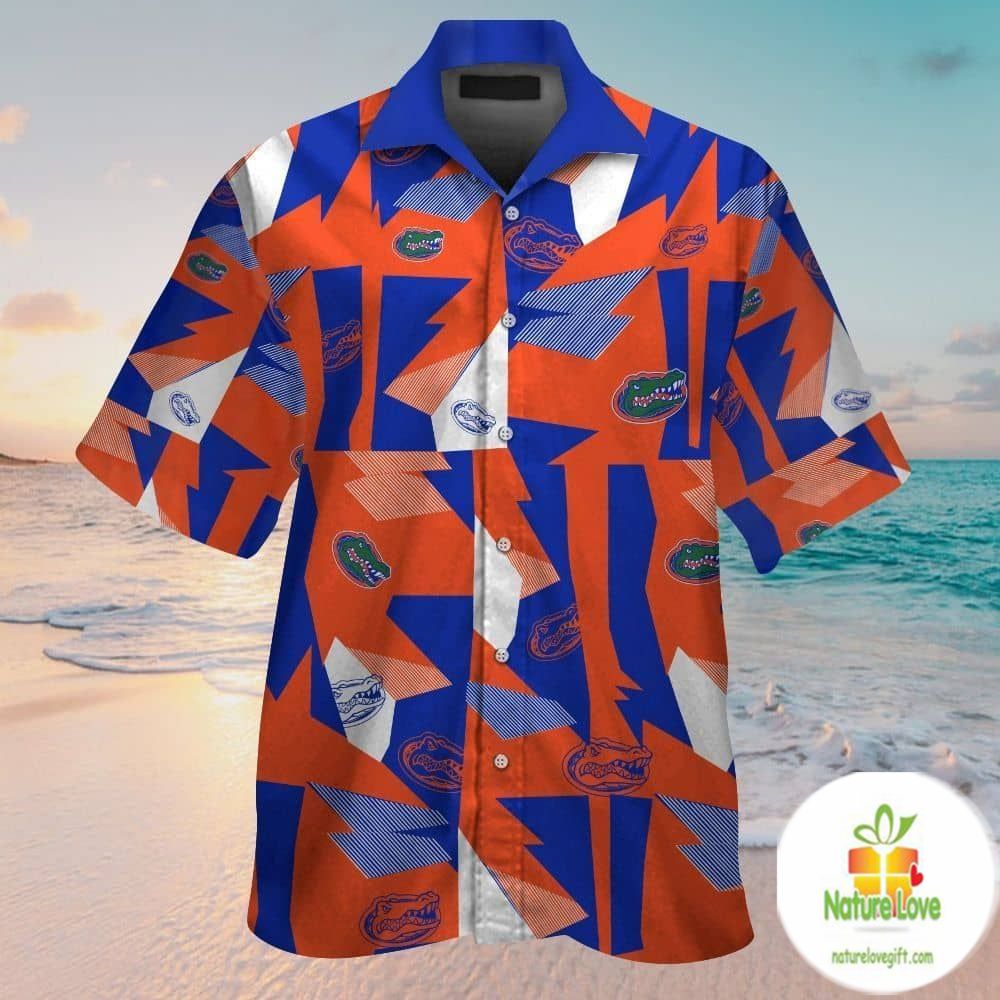 Florida Gators Hawaiian Short Sleeve Aloha Button Up - Adult & Kids T-Shirts, Sweatshirts & Hoodies apparel design preview 1
