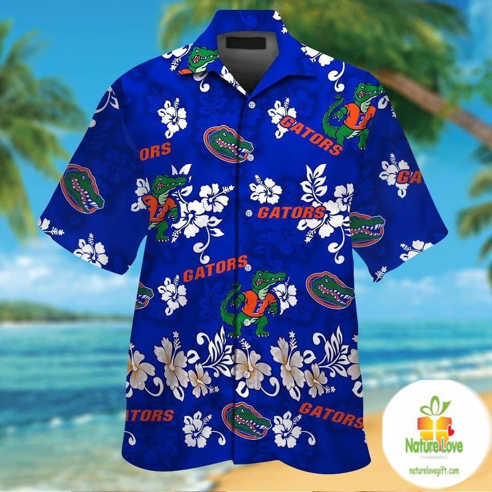 Florida Gators Hawaiian Short Sleeve Tropical Button - Adult & Kids T-Shirts, Sweatshirts & Hoodies apparel design preview 1