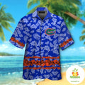 Florida Gators Hawaiian Short Sleeve Aloha Button Up - Adult & Kids T-Shirts, Sweatshirts & Hoodies apparel design preview 1
