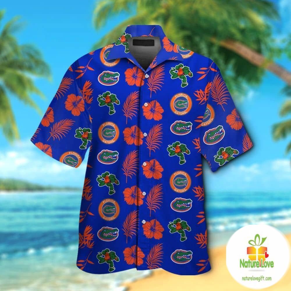 Florida Gators Hawaiian Tropical Short Sleeve Button - Adult & Kids T-Shirts, Sweatshirts & Hoodies apparel design preview 1
