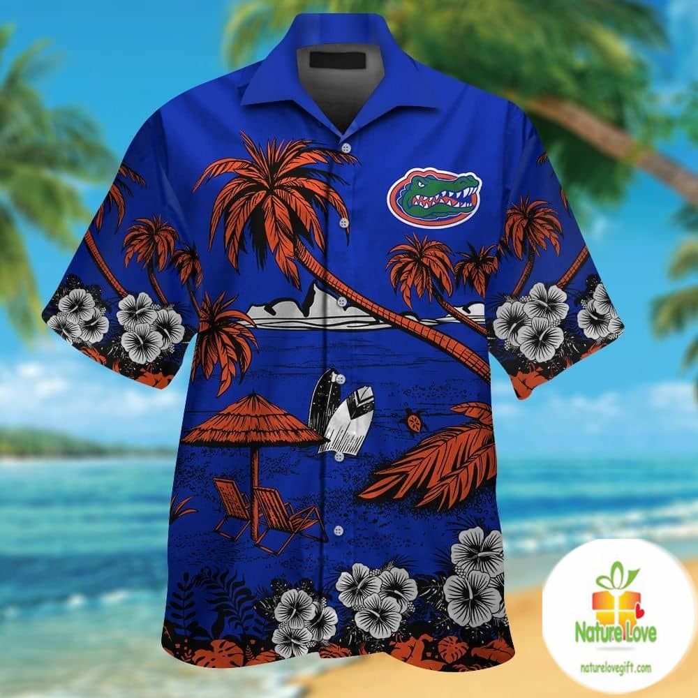 Florida Gators Hawaiian Short Sleeve Aloha Button Up - Adult & Kids T-Shirts, Sweatshirts & Hoodies apparel design preview 1