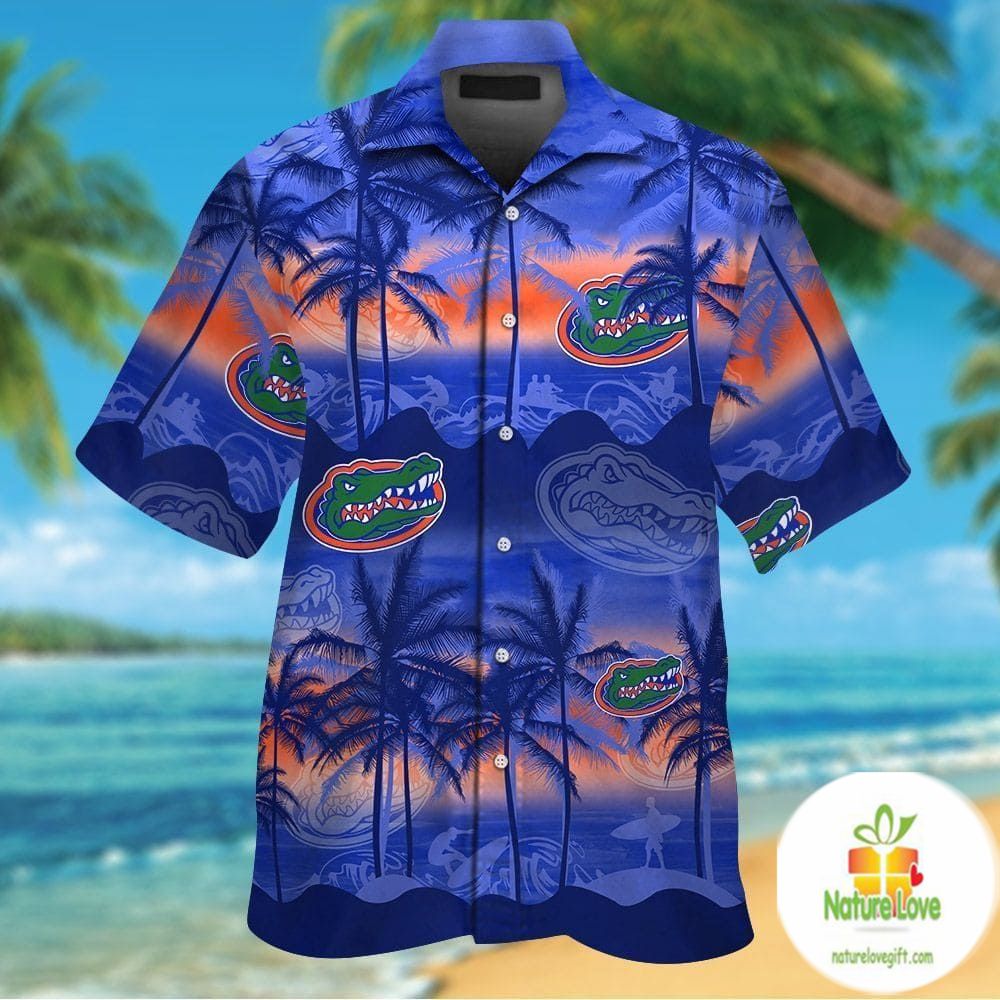 Florida Gators Hawaiian Short Sleeve Tropical Aloha - Adult & Kids T-Shirts, Sweatshirts & Hoodies apparel design preview 1