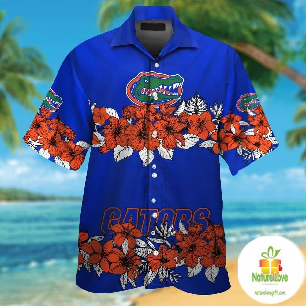 Florida Gators Hawaiian Short Sleeve Aloha Button Up - Adult & Kids T-Shirts, Sweatshirts & Hoodies apparel design preview 1