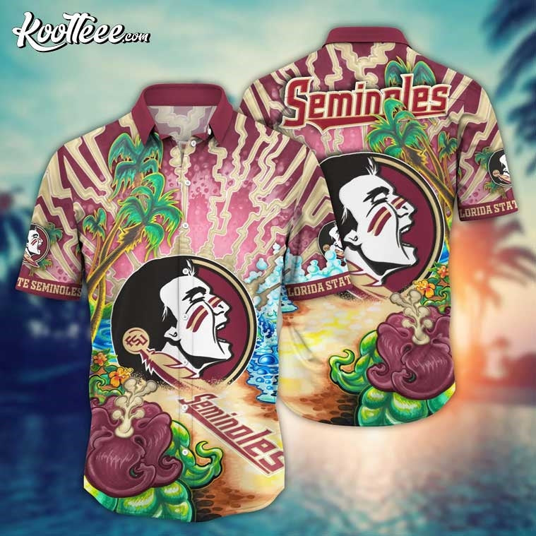 Florida State Seminoles NCAA Tanningtime Hawaiian - Adult & Kids T-Shirts, Sweatshirts & Hoodies apparel design preview 1