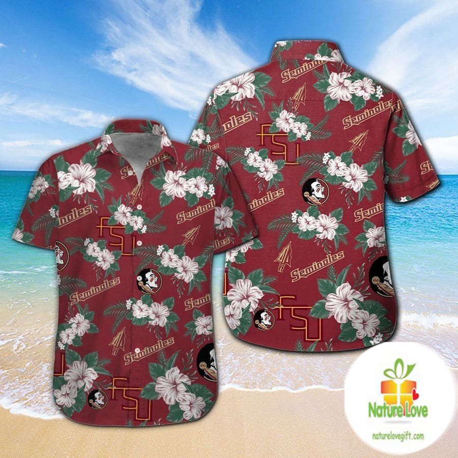 Florida State Seminoles Hawaiian Tropical Aloha - Adult & Kids T-Shirts, Sweatshirts & Hoodies apparel design preview 1