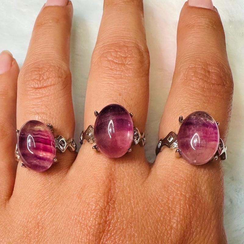 Flourite Stone. Adjustable Rings Daily - Adult & Kids T-Shirts, Sweatshirts & Hoodies apparel design preview 1