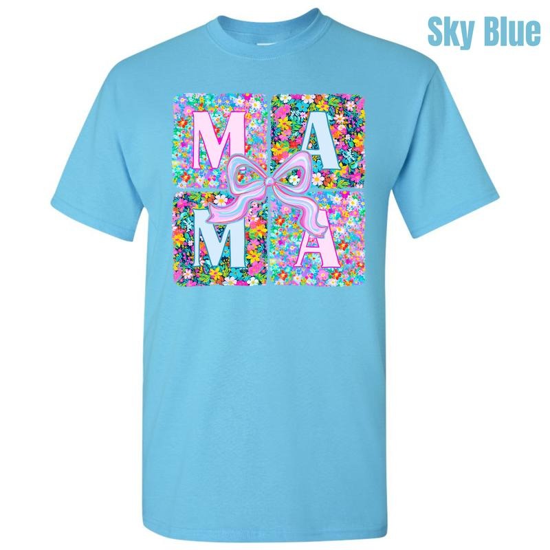 Flower Block Mama Gildan Short Sleeve 'NLB' - Adult & Kids T-Shirts, Sweatshirts & Hoodies apparel design preview 1