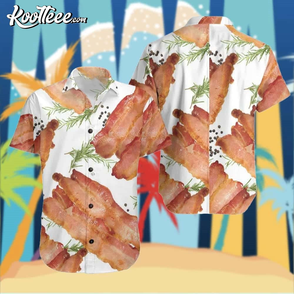 Food Bacon Funny Style Hawaiian - Adult & Kids T-Shirts, Sweatshirts & Hoodies apparel design preview 1