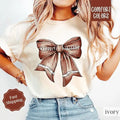 Football Bow Comfort Colors Womenswear - Adult & Kids T-Shirts, Sweatshirts & Hoodies apparel design preview 1