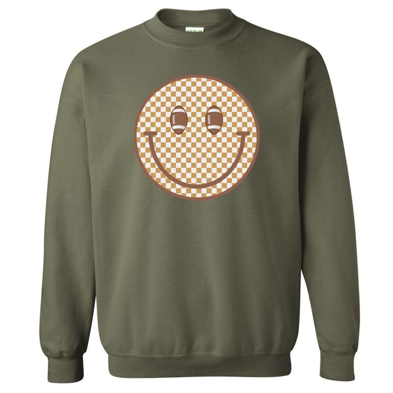 Football Checkered Happy Face 'NLB' - Adult & Kids T-Shirts, Sweatshirts & Hoodies apparel design preview 1