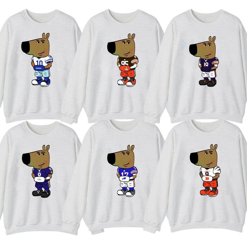 Football Just Chill Guy All Team Vintage - Adult & Kids T-Shirts, Sweatshirts & Hoodies apparel design preview 1