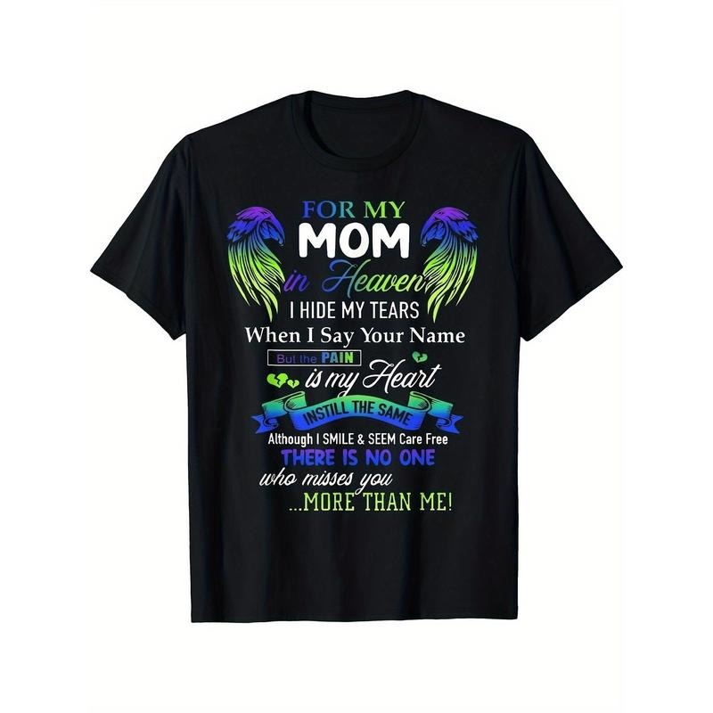 My Mom Heaven I Hide Tears When Say Your Name Tops - Adult & Kids T-Shirts, Sweatshirts & Hoodies apparel design preview 1