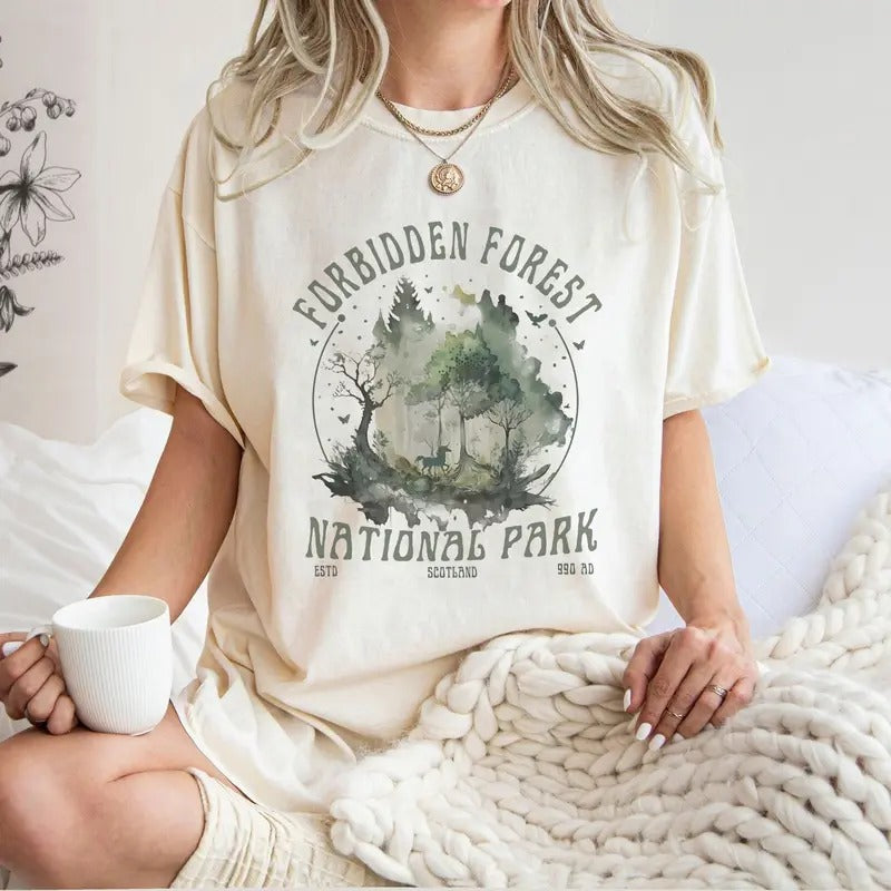 Forbidden Forest Wizard National Park HP Inspired - Adult & Kids T-Shirts, Sweatshirts & Hoodies apparel design preview 1