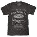 Ford Motor Co. American Made Muscle Gray - Adult & Kids T-Shirts, Sweatshirts & Hoodies apparel design preview 1