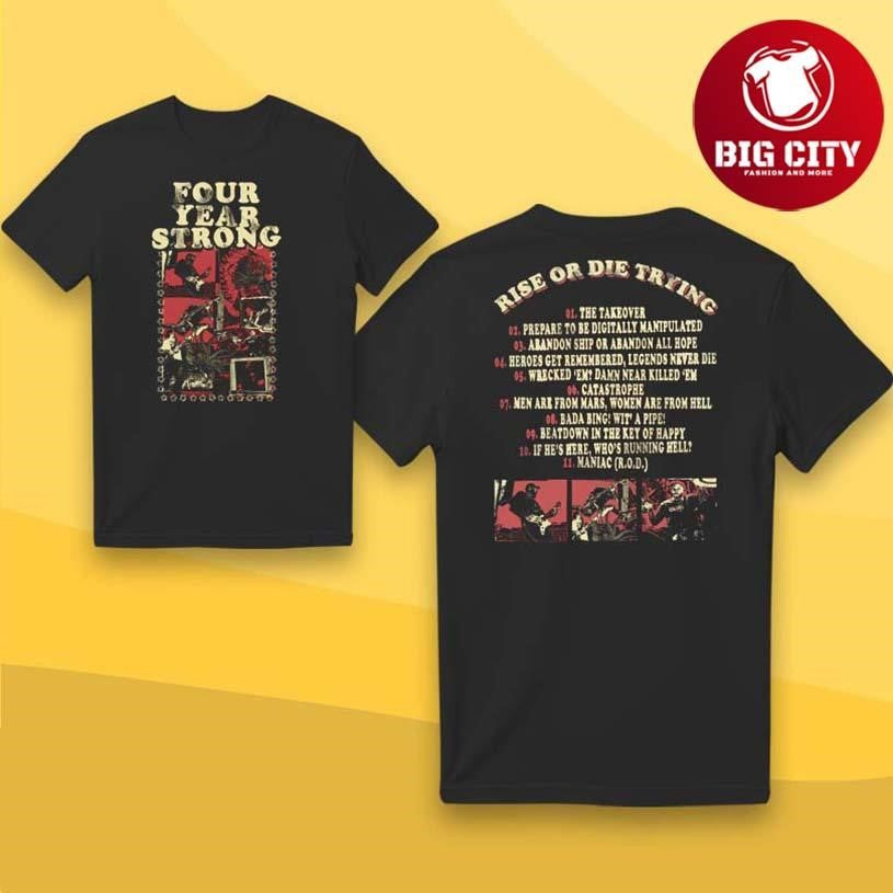 Four Year Strong ROD Tracklist Two Sided - Adult & Kids T-Shirts, Sweatshirts & Hoodies apparel design preview 1