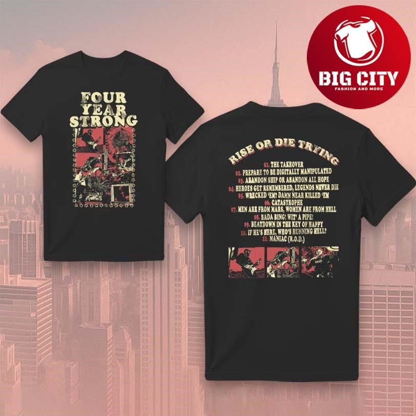 Four Year Strong Rod Tracklist New Two Sided - Adult & Kids T-Shirts, Sweatshirts & Hoodies apparel design preview 1