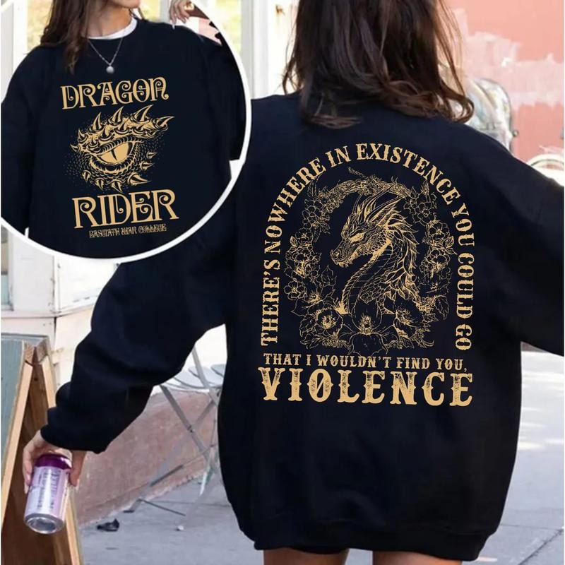 Fourth Wing Dragon Rider Two Sides Xaden Riorson 4th - Adult & Kids T-Shirts, Sweatshirts & Hoodies apparel design preview 1