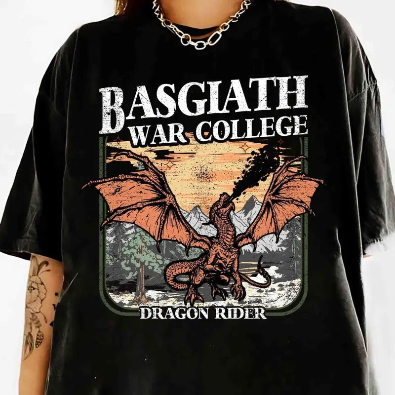 Fourth Wing Dragon Basgiath War College Rider Xaden - Adult & Kids T-Shirts, Sweatshirts & Hoodies apparel design preview 1