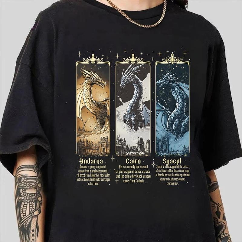 Fourth Wing Dragon Sgaepl Andarna Cairn Basgiath War - Adult & Kids T-Shirts, Sweatshirts & Hoodies apparel design preview 1