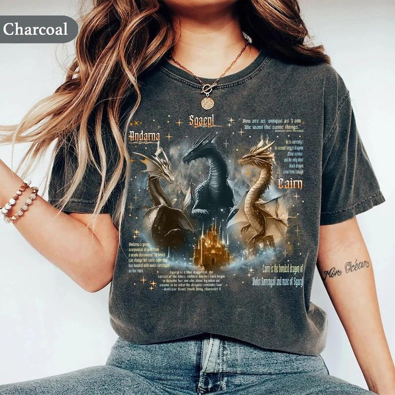 Fourth Wing Dragon Tairn Andarna Basgiath War College - Adult & Kids T-Shirts, Sweatshirts & Hoodies apparel design preview 1
