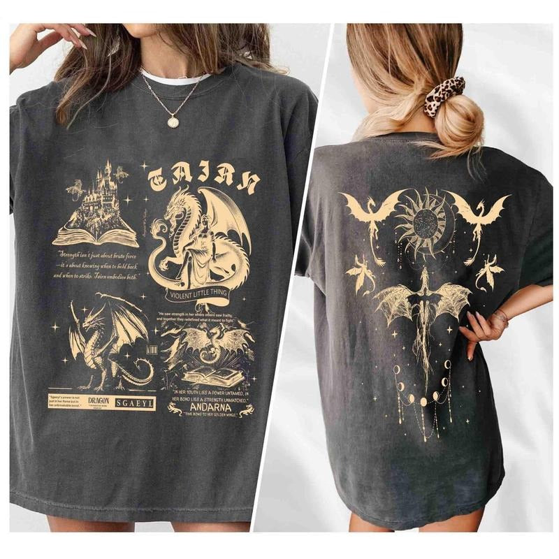 Fourth Wing Dragons Basgiath War College Tairn - Adult & Kids T-Shirts, Sweatshirts & Hoodies apparel design preview 1