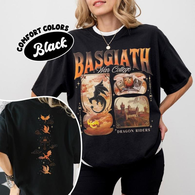 Fourth Wing Fan Basgiath War College Bookish Onyx - Adult & Kids T-Shirts, Sweatshirts & Hoodies apparel design preview 1