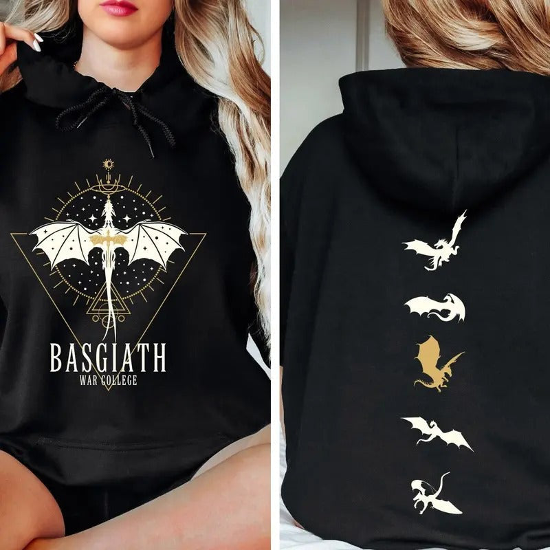 Fourth Wing Basgiath War College Dragon Rider Riders - Adult & Kids T-Shirts, Sweatshirts & Hoodies apparel design preview 1