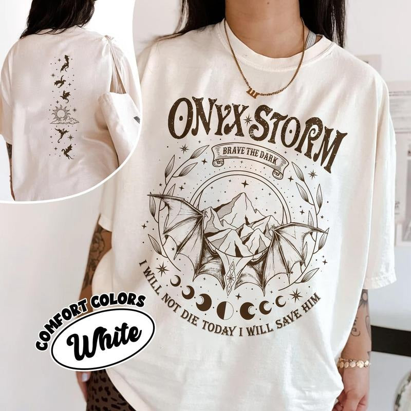 Fourth Wing Onyx Storm Violence Brave Dark Book - Adult & Kids T-Shirts, Sweatshirts & Hoodies apparel design preview 1