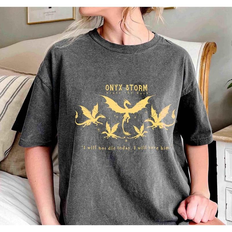 Fourth Wing Onyx Storm Dragon Rider Bookish Book - Adult & Kids T-Shirts, Sweatshirts & Hoodies apparel design preview 1