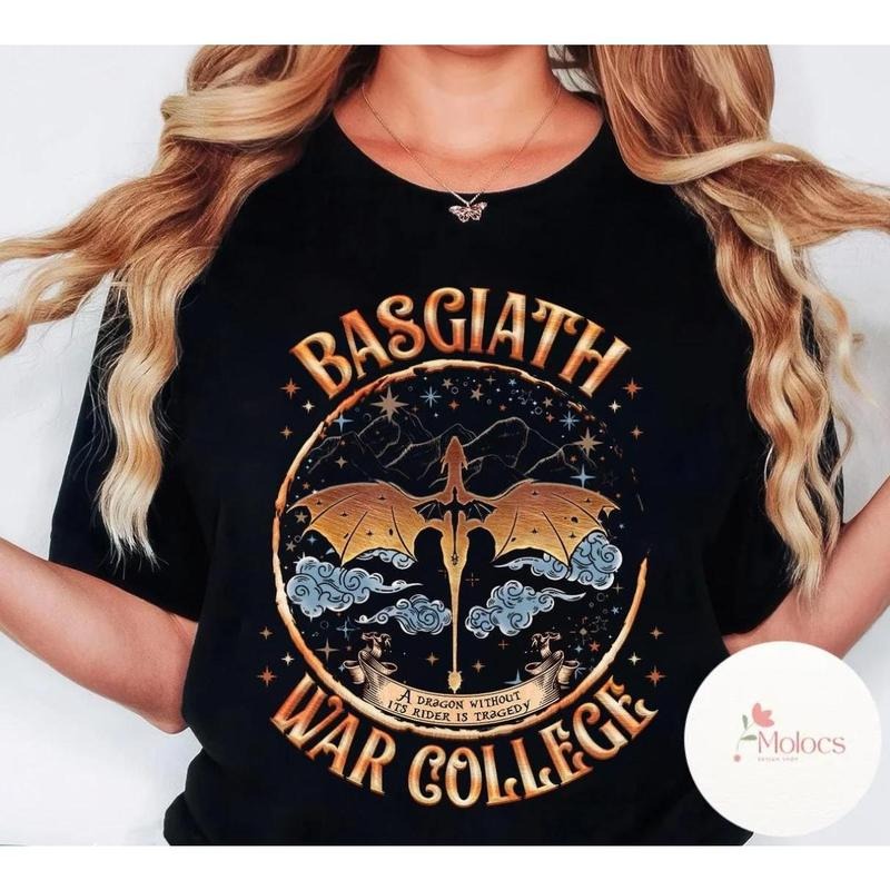 Fourth Wing Basgiath War College Dragon Rider Iron - Adult & Kids T-Shirts, Sweatshirts & Hoodies apparel design preview 1