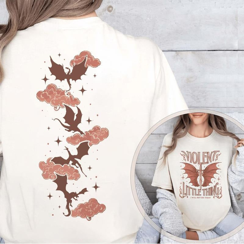 Fourth Wing Violet Sorrengail Violent Little Thing - Adult & Kids T-Shirts, Sweatshirts & Hoodies apparel design preview 1