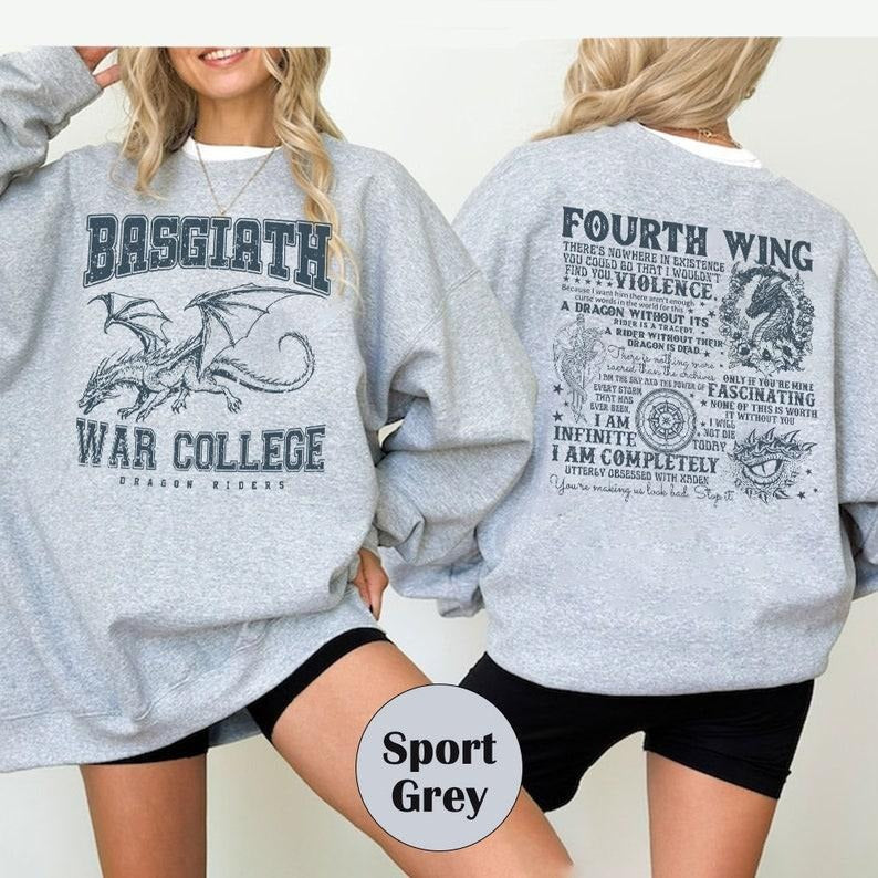Fourth Wing Basgiath War College Dragon Rider Rebecca - Adult & Kids T-Shirts, Sweatshirts & Hoodies apparel design preview 1