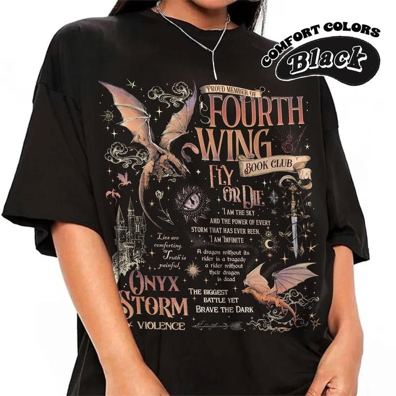 Fourth Wing Dragon Rider Basgiath War College Violet - Adult & Kids T-Shirts, Sweatshirts & Hoodies apparel design preview 1