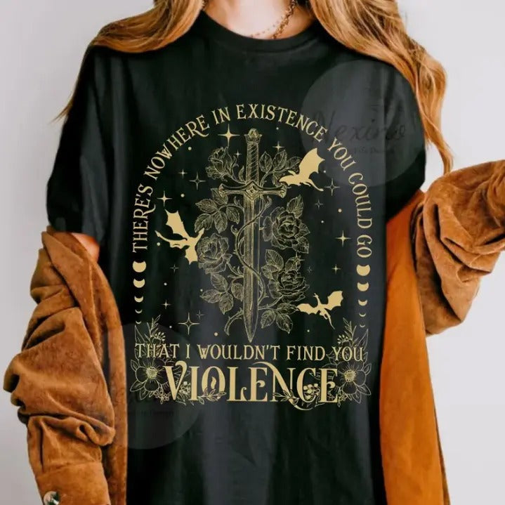 Fourth Wing Theres Nowhere Existence You Could Go - Adult & Kids T-Shirts, Sweatshirts & Hoodies apparel design preview 1