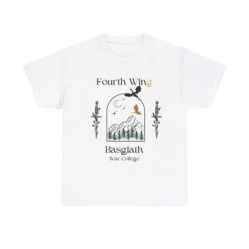 Fourth Wing Basgiath War College Fantasy Romance - Adult & Kids T-Shirts, Sweatshirts & Hoodies apparel design preview 1
