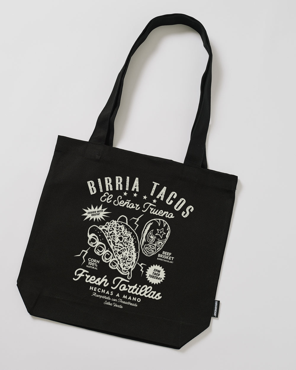 Birria Tacos El Senor Trueno Tote Bag - Adult & Kids T-Shirts, Sweatshirts & Hoodies apparel design preview 1