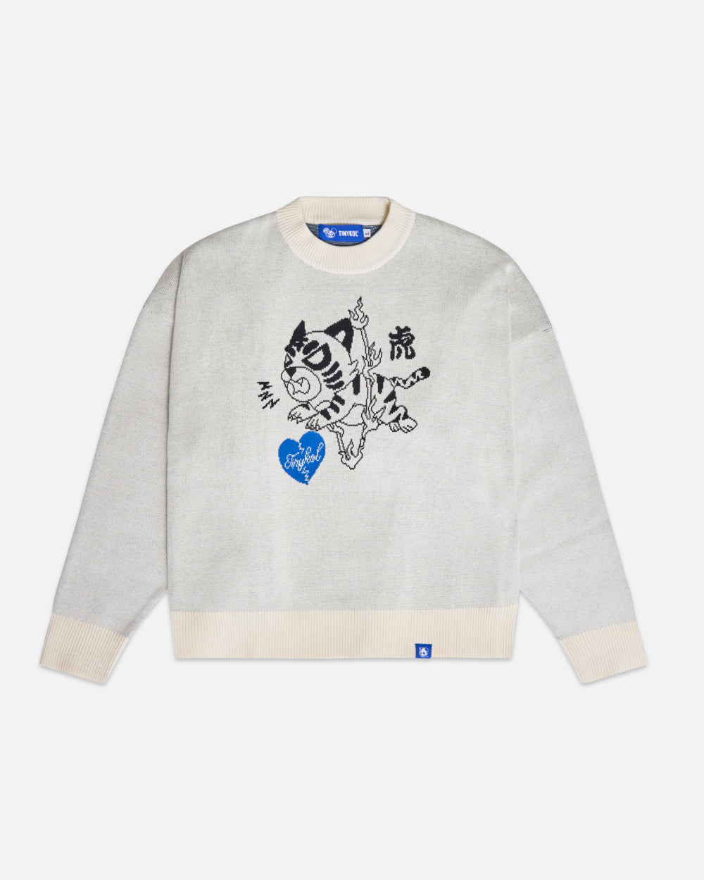 Tiger Leap Over Knit Sweater - Adult & Kids T-Shirts, Sweatshirts & Hoodies apparel design preview 1