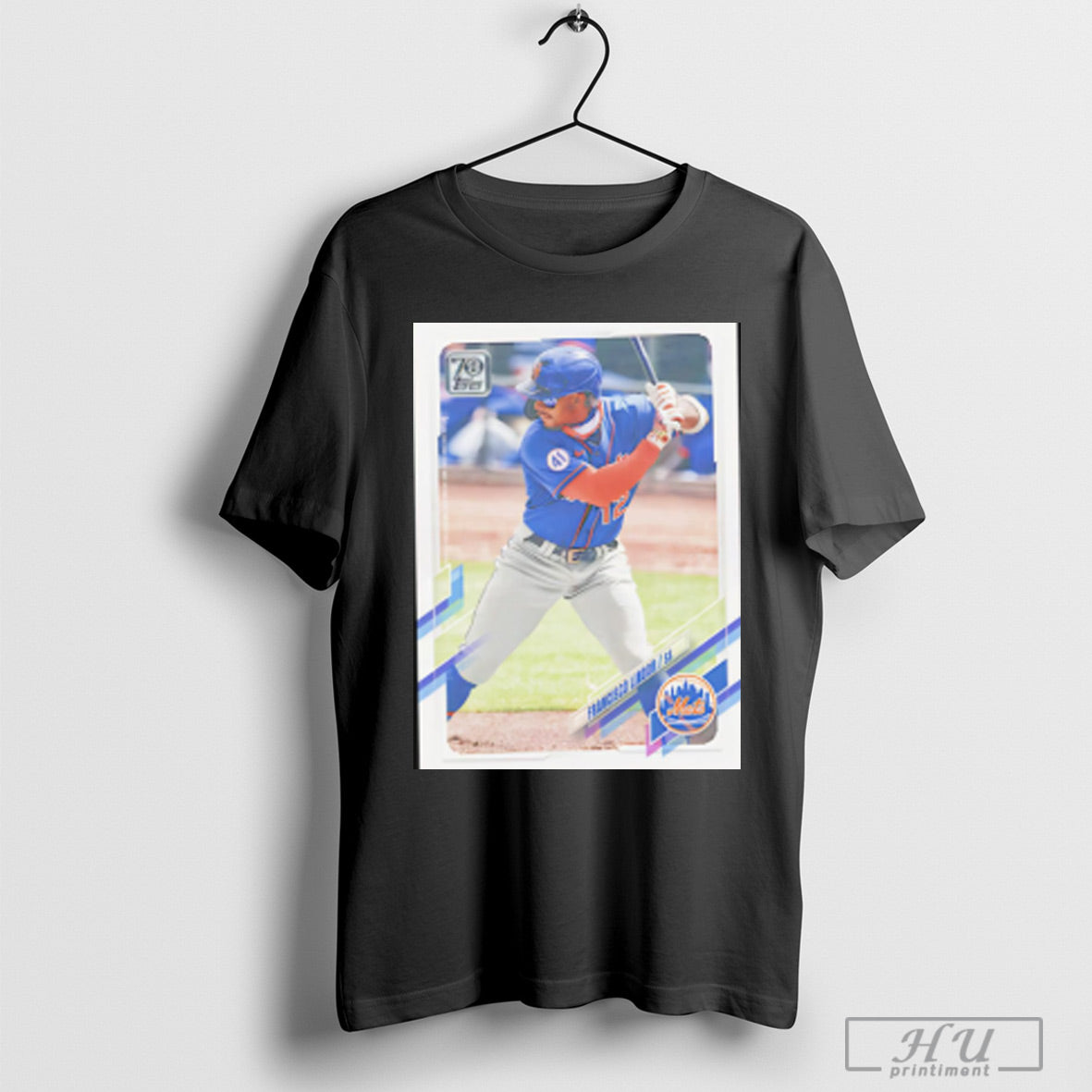 Francisco Lindor New York Mets 2021 Topps Baseball - Adult & Kids T-Shirts, Sweatshirts & Hoodies apparel design preview 1
