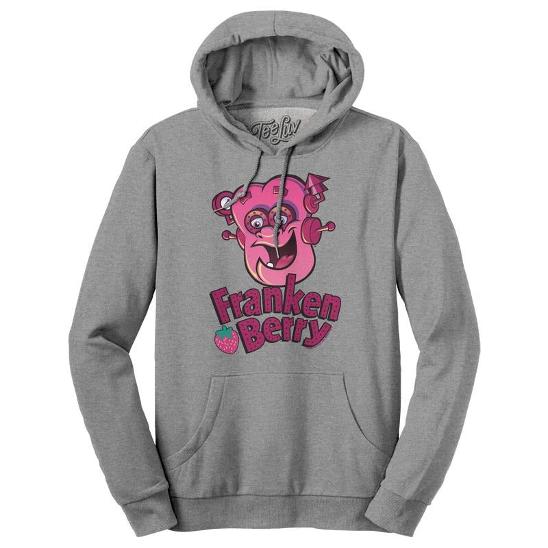 Franken Berry Monster Cereal Mascot Hooded Oxford - Adult & Kids T-Shirts, Sweatshirts & Hoodies apparel design preview 1