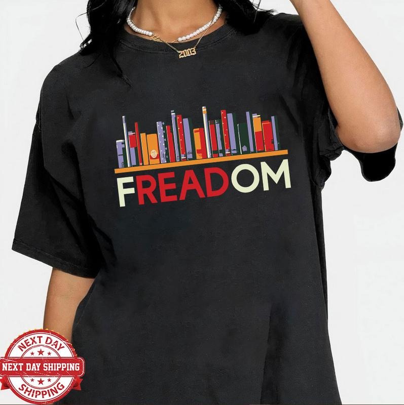 Freadom Books Freedom Read Teacher Librarian Lover - Adult & Kids T-Shirts, Sweatshirts & Hoodies apparel design preview 1