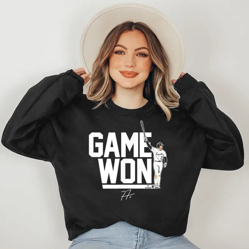 Freddie Freeman Game Won Los Angeles Baseball - Adult & Kids T-Shirts, Sweatshirts & Hoodies apparel design preview 1